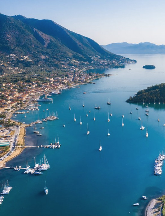 Scenic Nydri in Lefkada, a prime location for exploring Lefkada Real Estate opportunities.