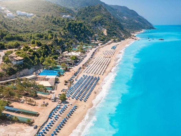Kathisma Beach lefkada land for sale in a quiet and one of the best places in lefkada